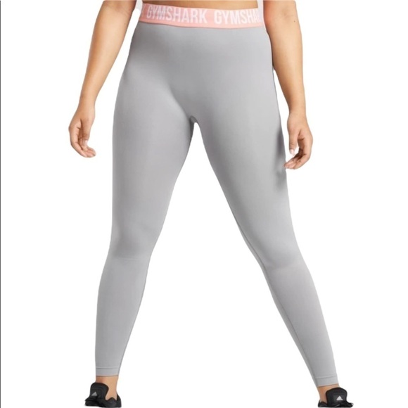 Gymshark Fit Seamless Leggings Smokey Gray - Picture 1 of 9